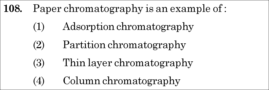 NEET 2020 chemistry Question 108