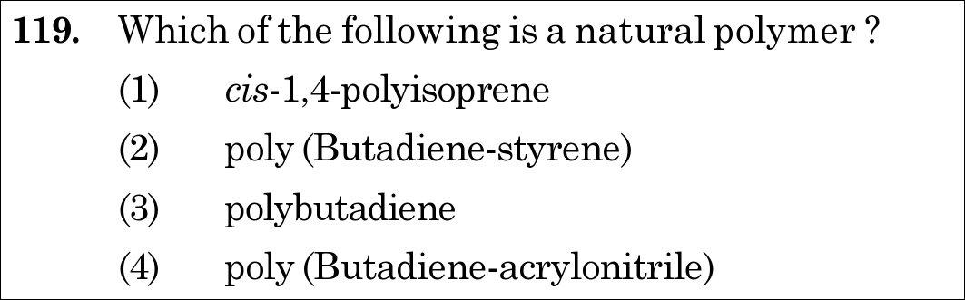 NEET 2020 chemistry Question 119