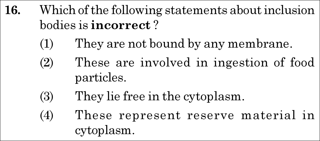 NEET 2020 Botany Question 16