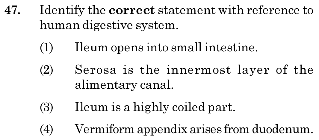 NEET 2020 zoology Question 47