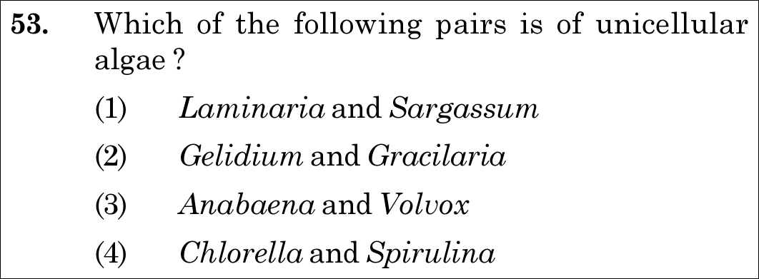 NEET 2020 zoology Question 53