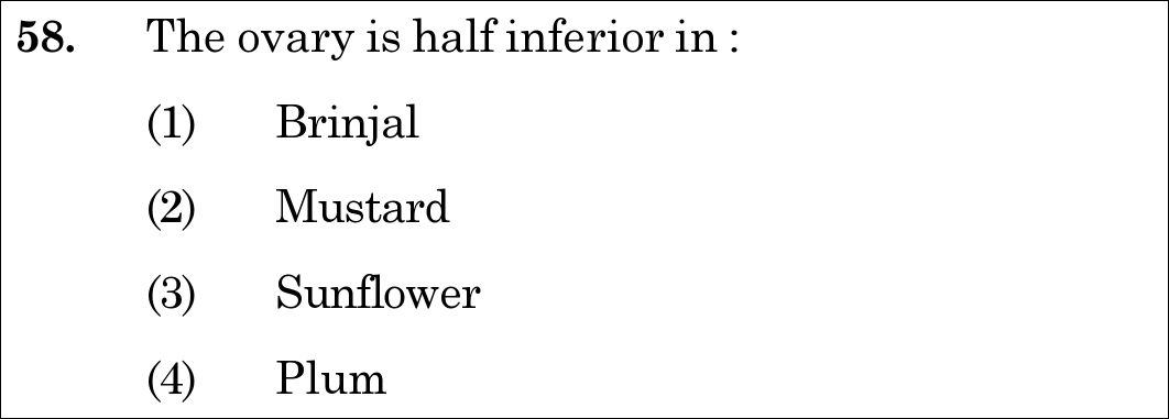 NEET 2020 zoology Question 58