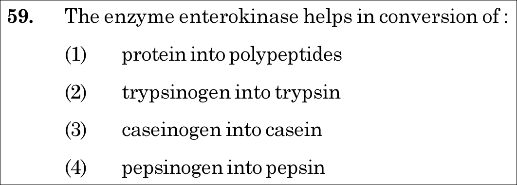 NEET 2020 zoology Question 59