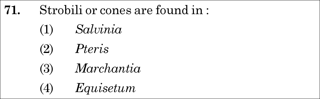 NEET 2020 zoology Question 71