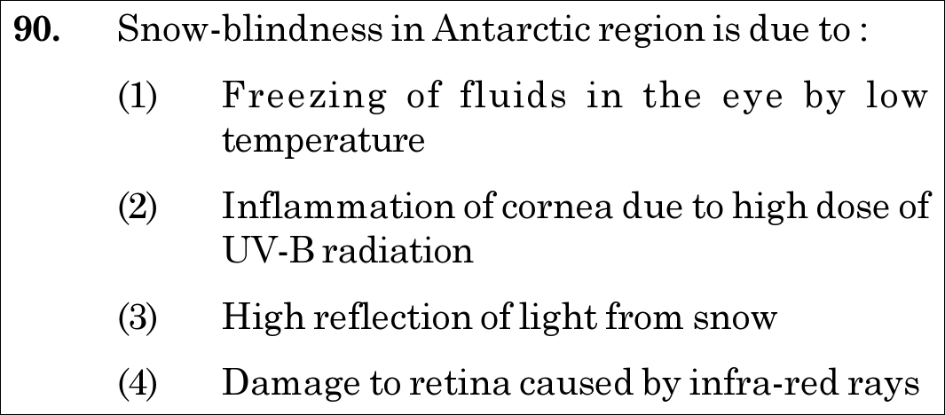NEET 2020 zoology Question 90