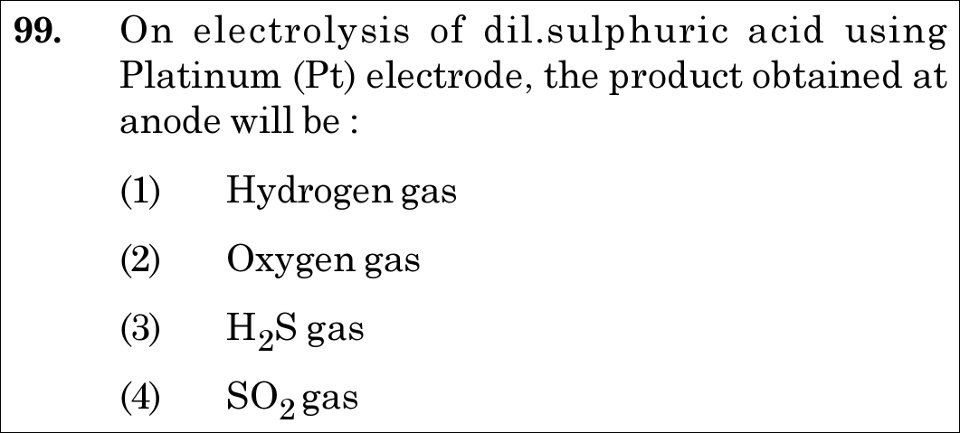 NEET 2020 chemistry Question 99