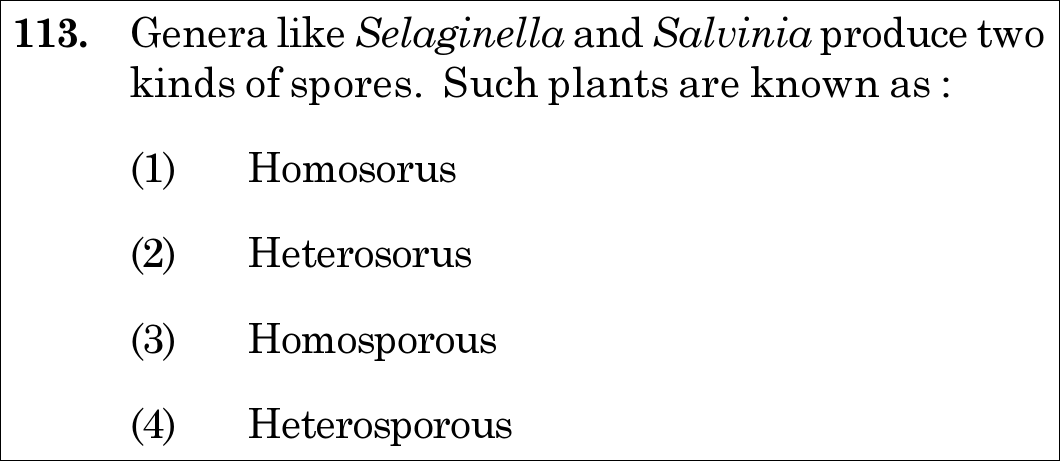 NEET 2021 botany Question 113