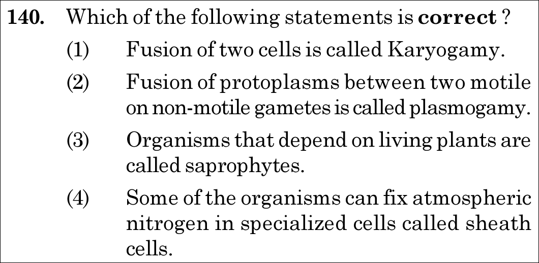 NEET 2021 botany Question 140