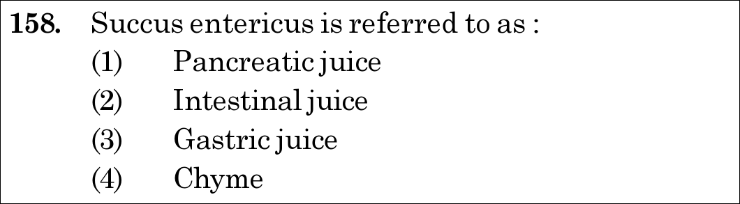 NEET 2021 zoology Question 158