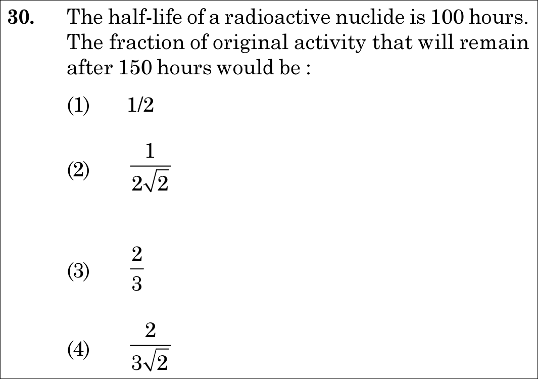 NEET 2021 physics Question 30