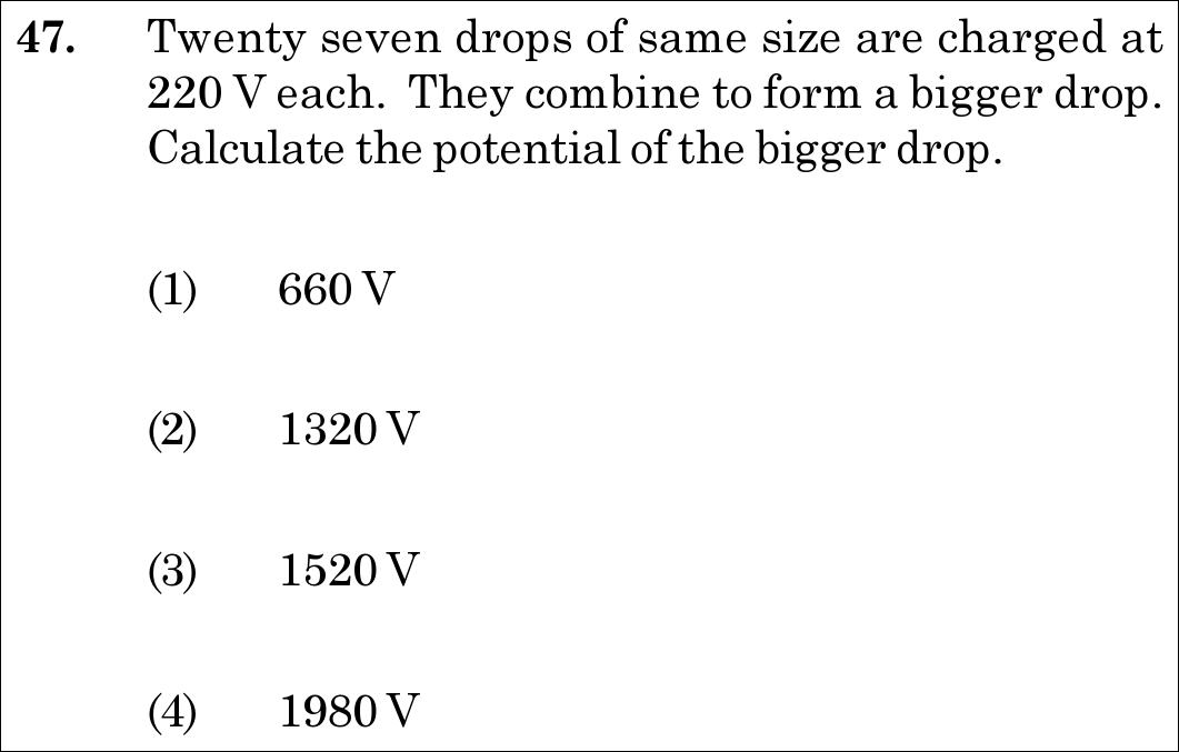 NEET 2021 physics Question 47