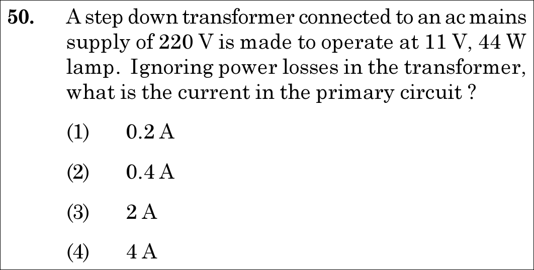 NEET 2021 physics Question 50