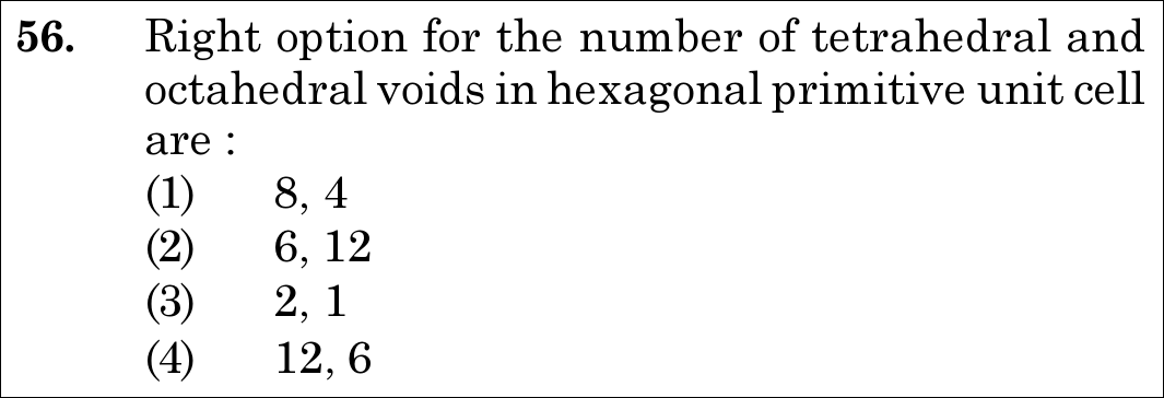 NEET 2021 chemistry Question 56