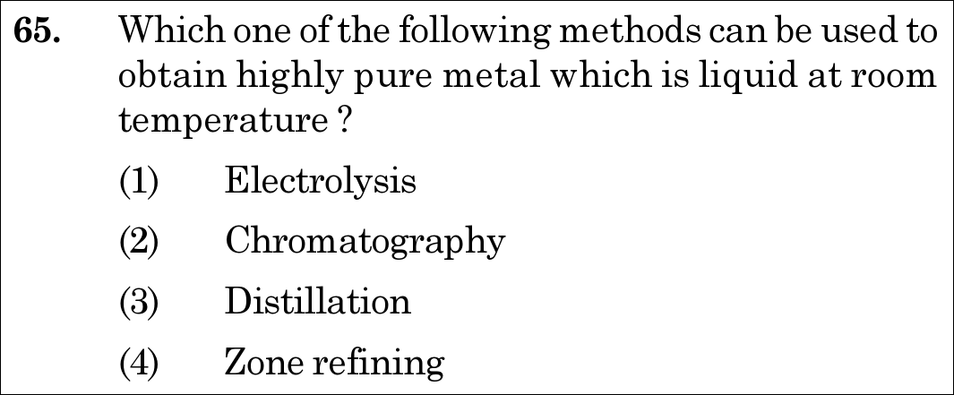 NEET 2021 chemistry Question 65