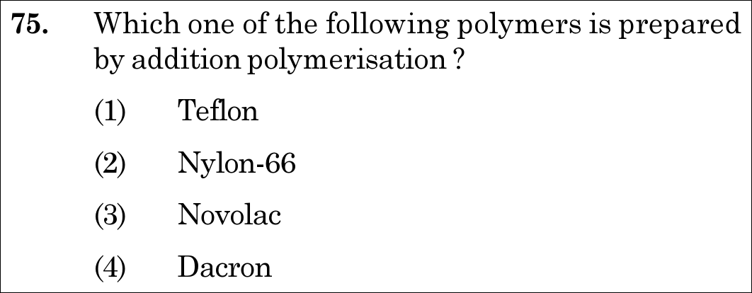 NEET 2021 chemistry Question 75