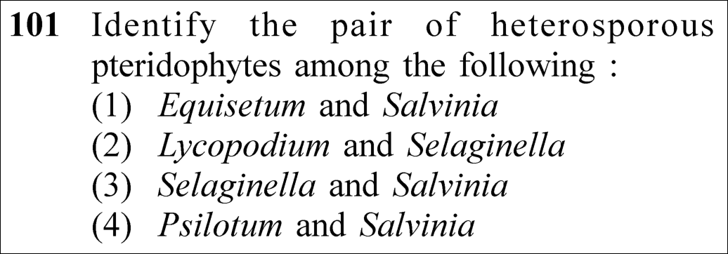 NEET 2023 Botany Question 101