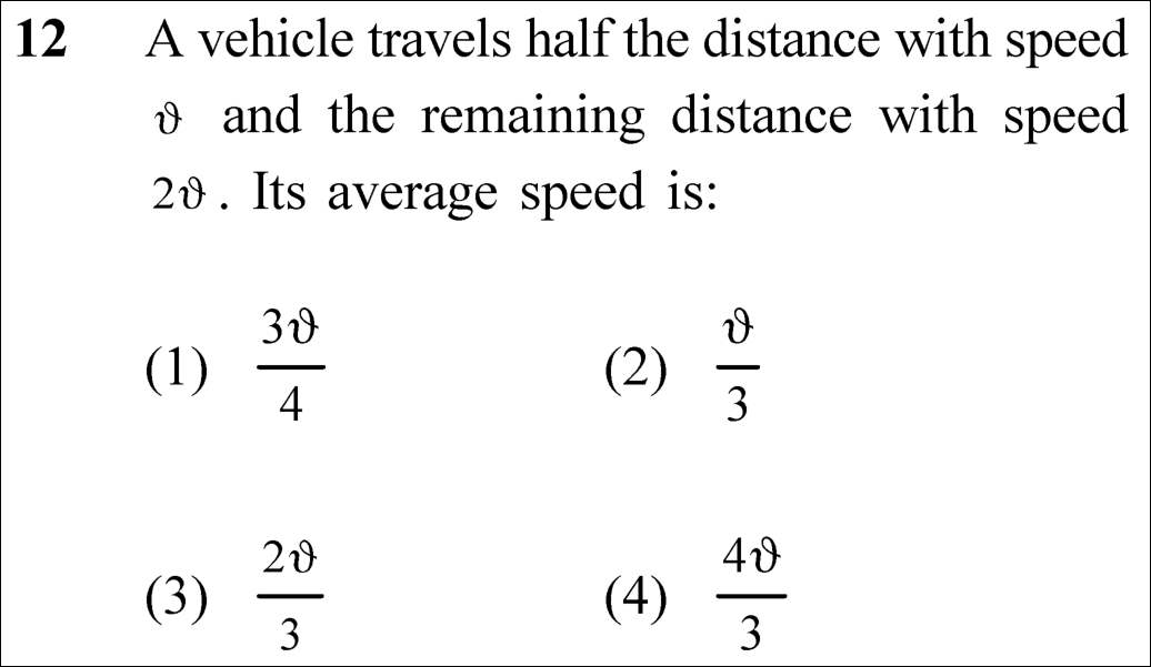 NEET 2023 Physics Question 12