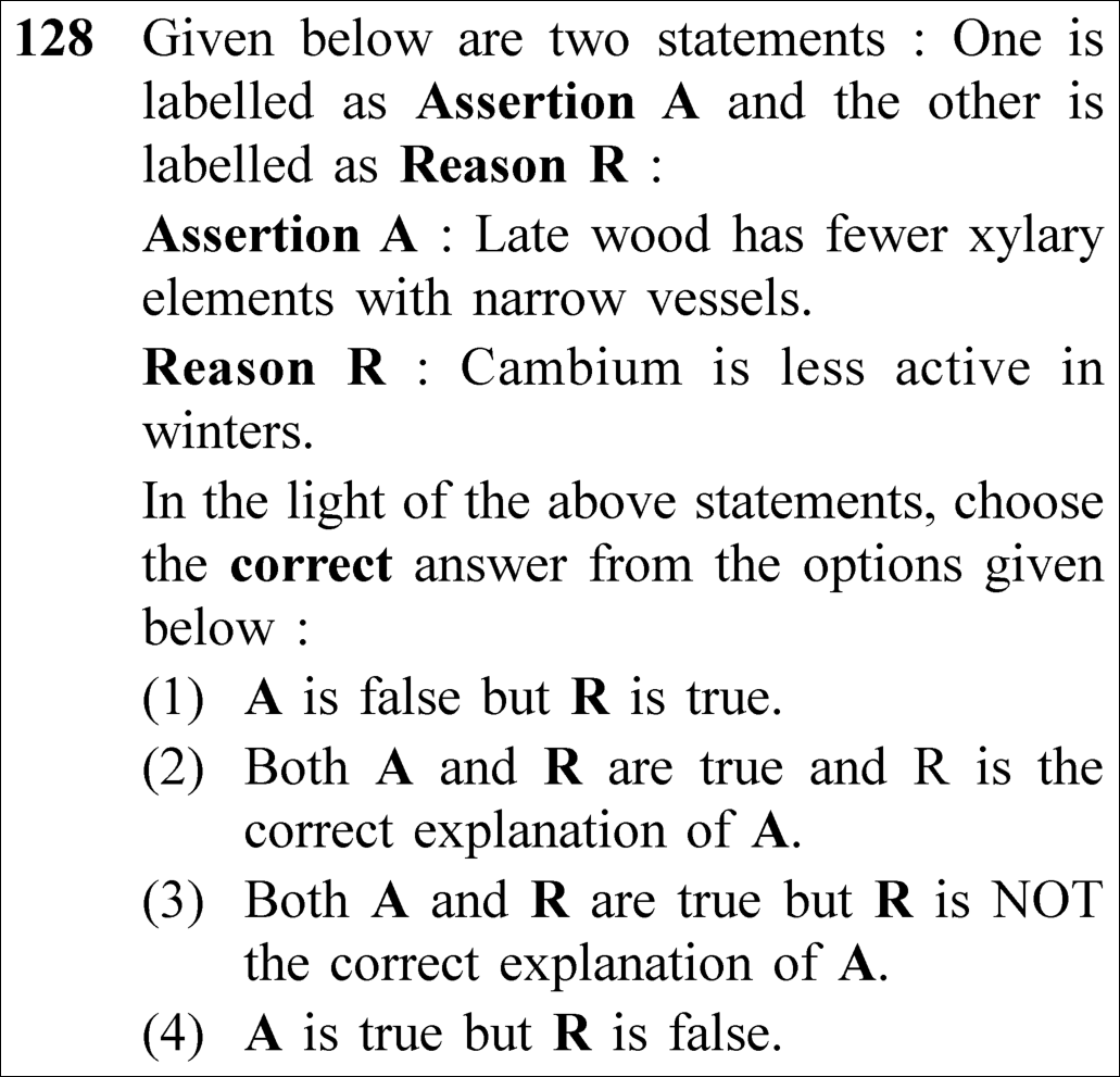 NEET 2023 Botany Question 128