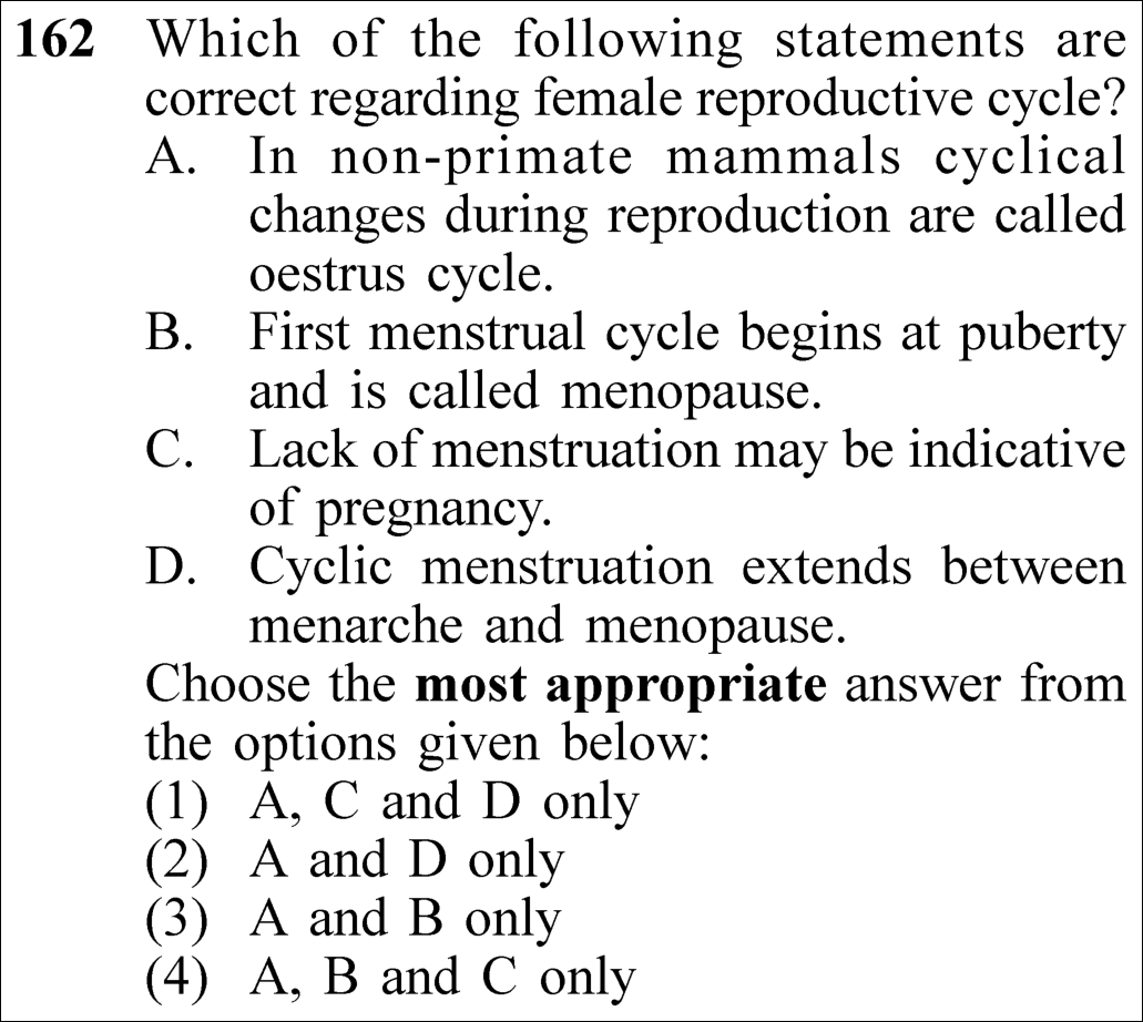 NEET 2023 zoology Question 162