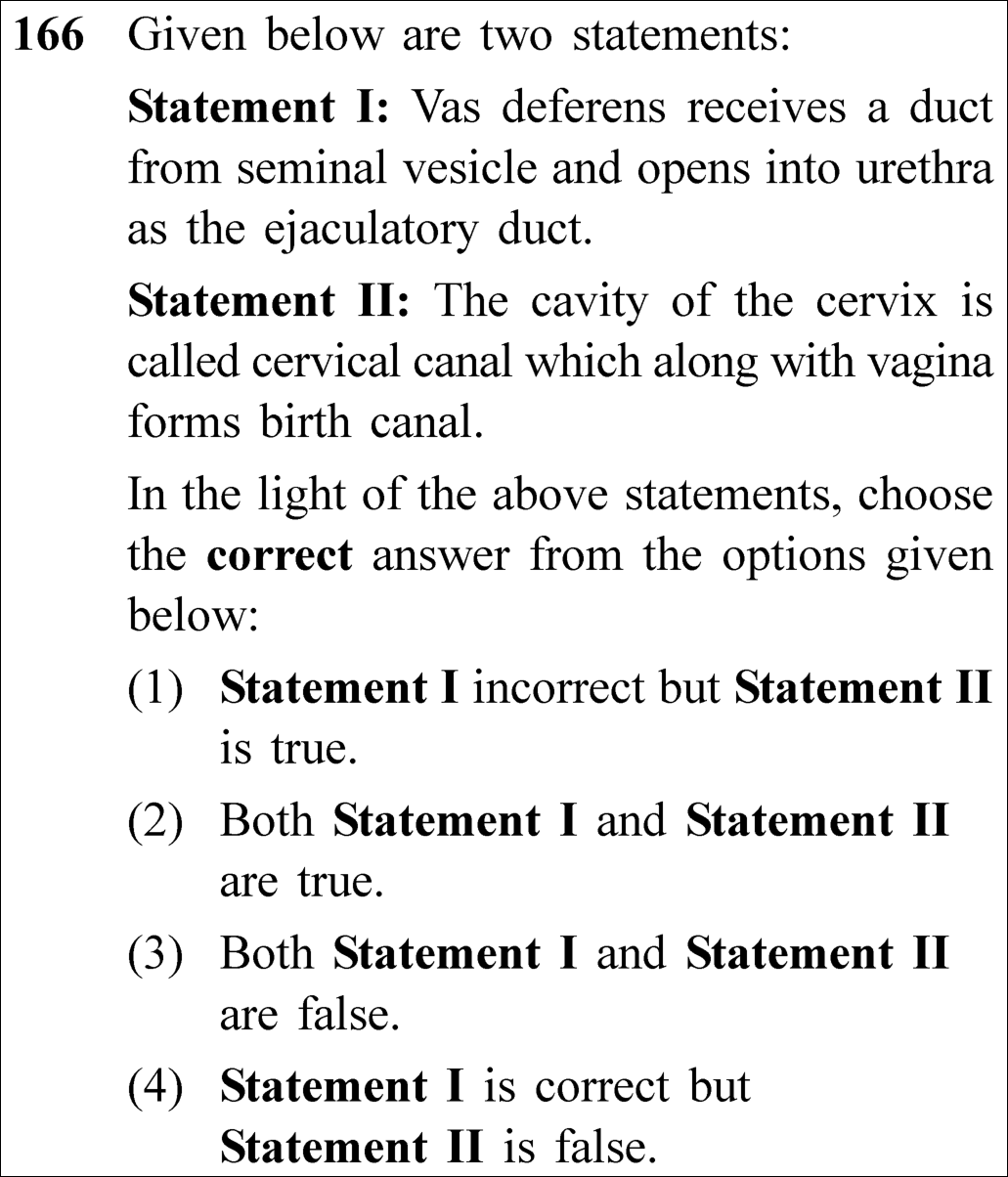 NEET 2023 zoology Question 166