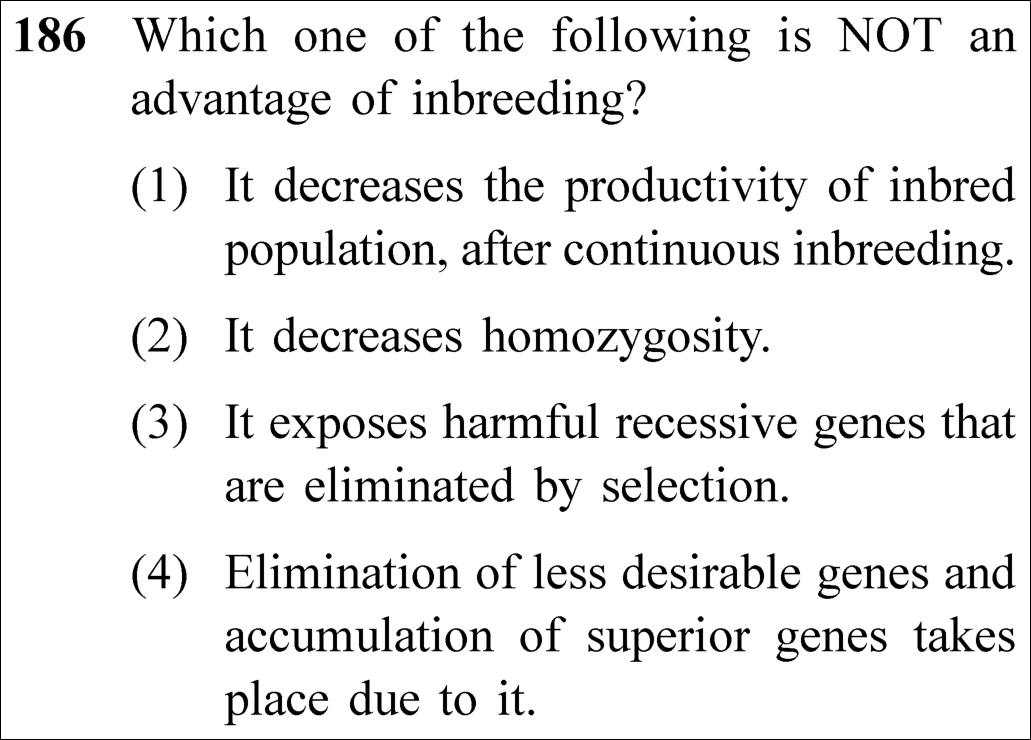 NEET 2023 zoology Question 186