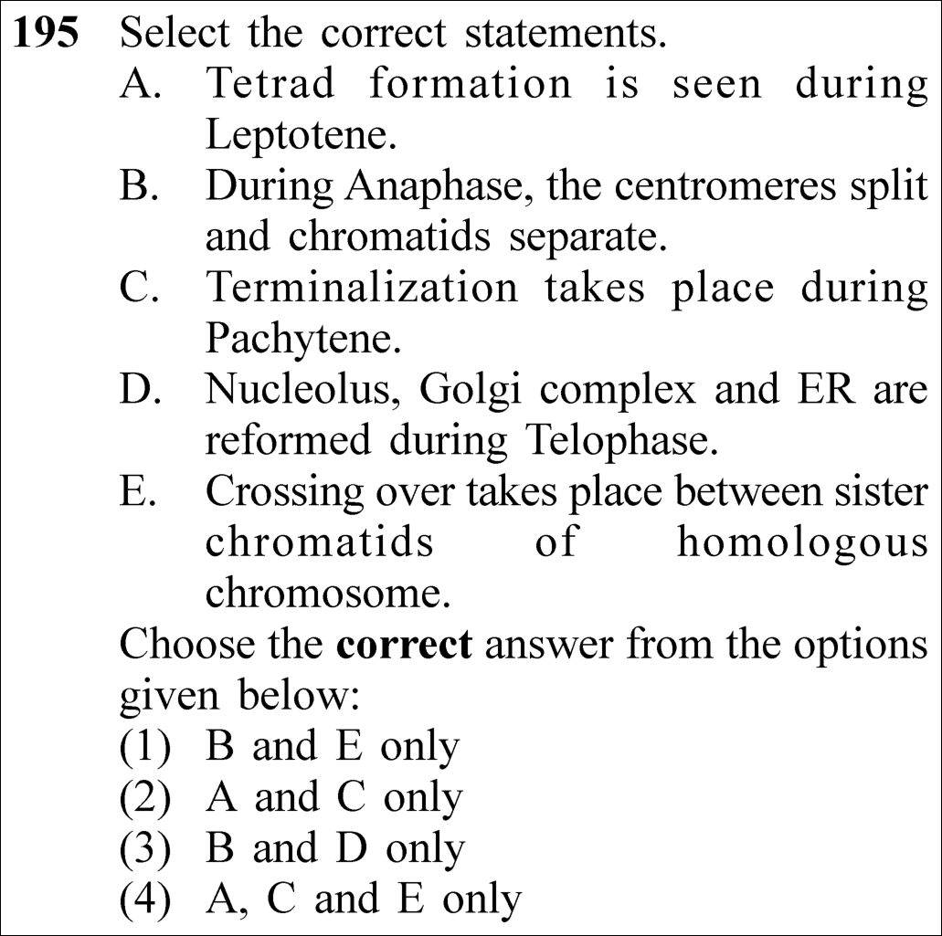 NEET 2023 zoology Question 195