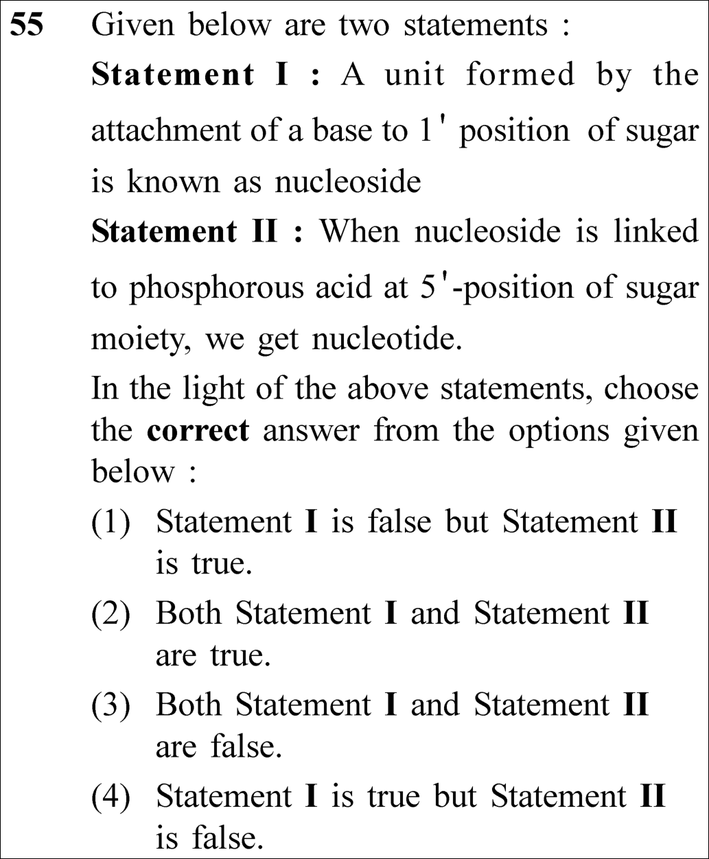 NEET 2023 chemistry Question 55