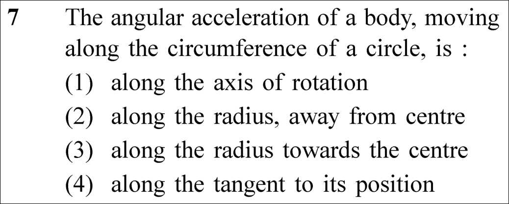 NEET 2023 Physics Question 7