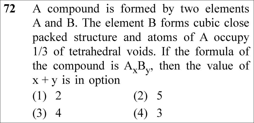 NEET 2023 chemistry Question 72