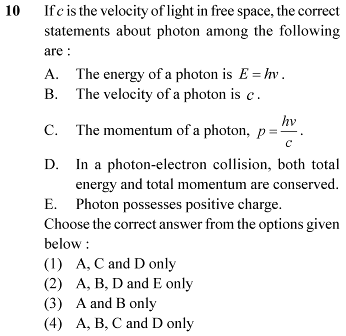NEET 2024 Physics Question 10