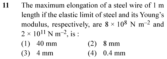 NEET 2024 Physics Question 11