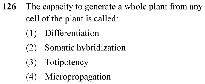 NEET 2024 Botany Question 126