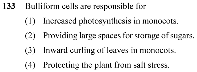 NEET 2024 Botany Question 133