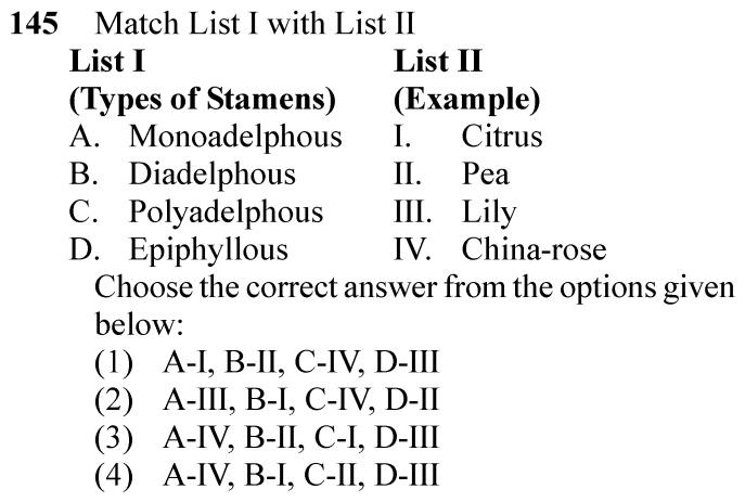 NEET 2024 Botany Question 145