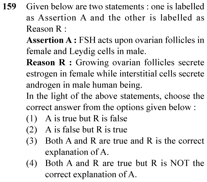 NEET 2024 zoology Question 159