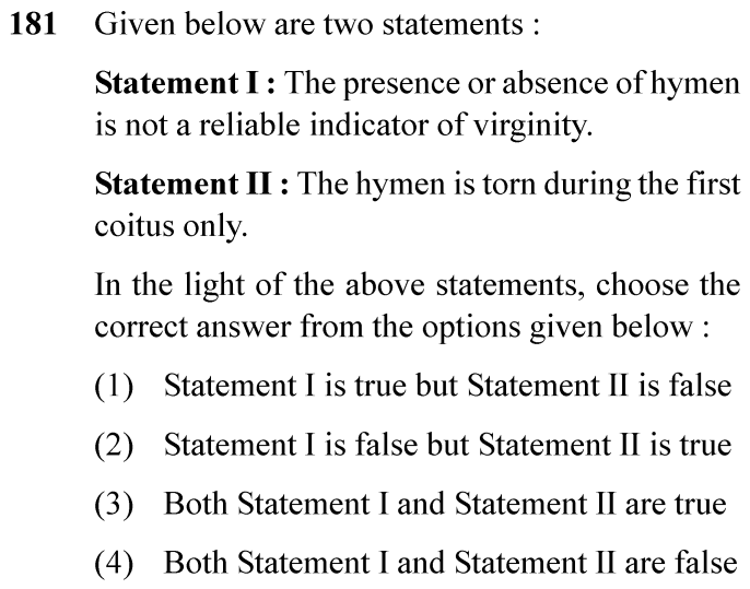 NEET 2024 zoology Question 181