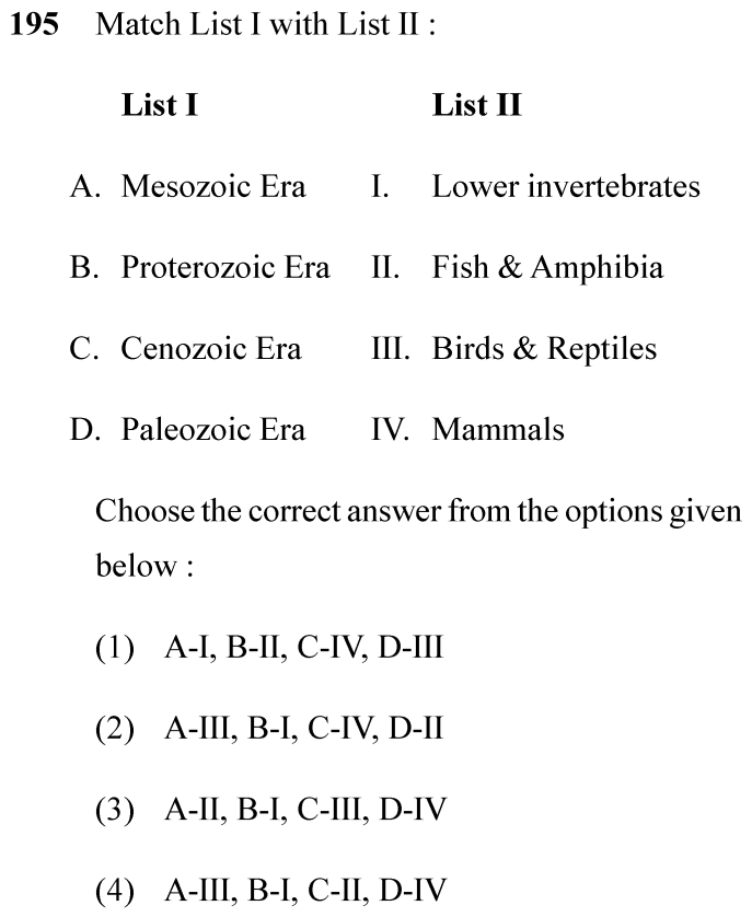 NEET 2024 zoology Question 195