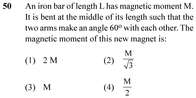 NEET 2024 Physics Question 50