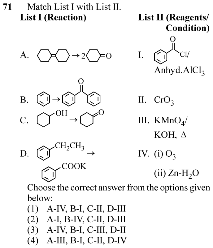 NEET 2024 chemistry Question 71