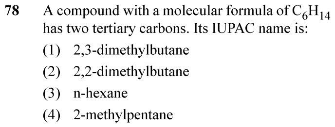 NEET 2024 chemistry Question 78