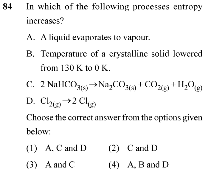 NEET 2024 chemistry Question 84