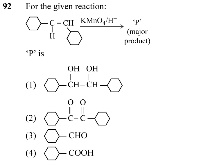 NEET 2024 chemistry Question 92
