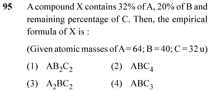 NEET 2024 chemistry Question 95