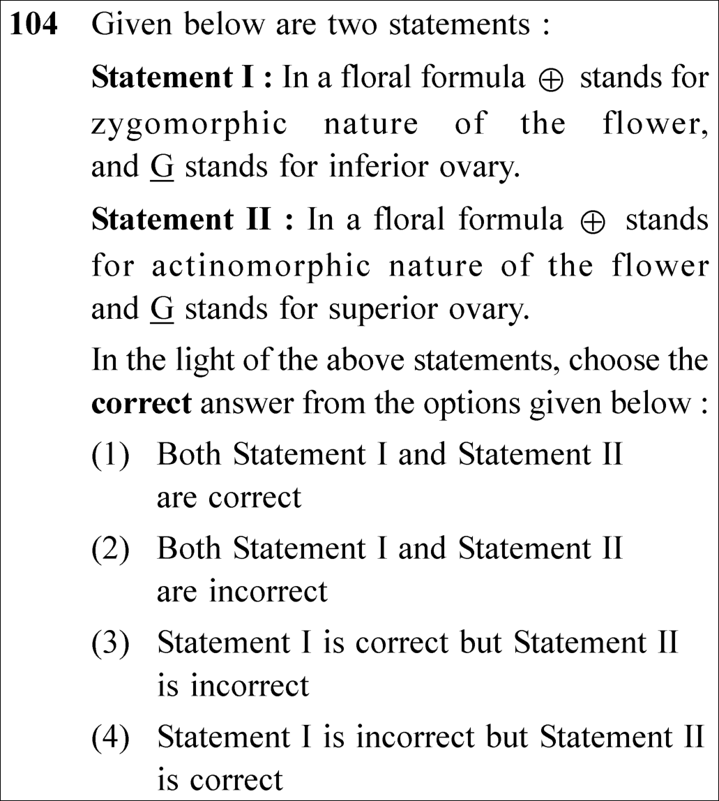 NEET 2025 Botany Question 104