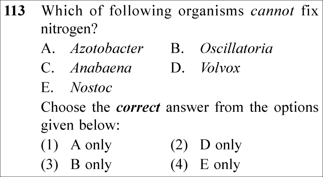 NEET 2025 Botany Question 113