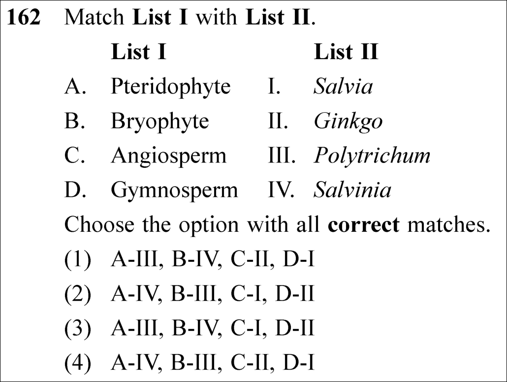 NEET 2025 zoology Question 162