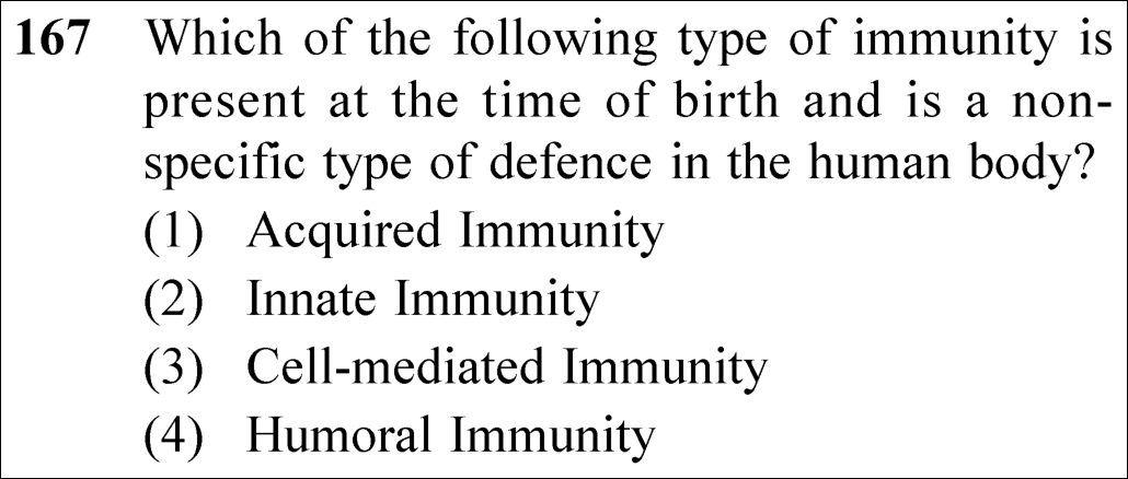 NEET 2025 zoology Question 167