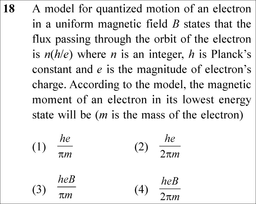 NEET 2025 Physics Question 18