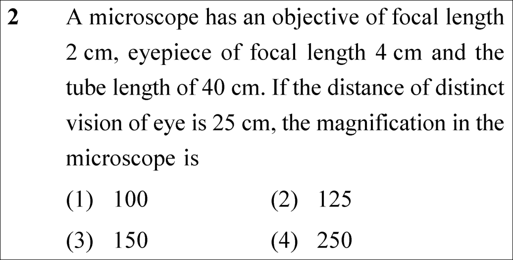 NEET 2025 Physics Question 2