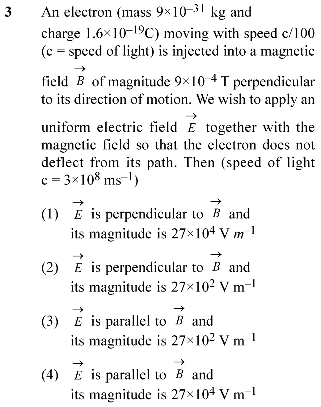 NEET 2025 Physics Question 3